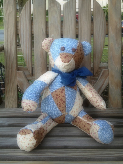Handmade Patchwork Teddy Bear
